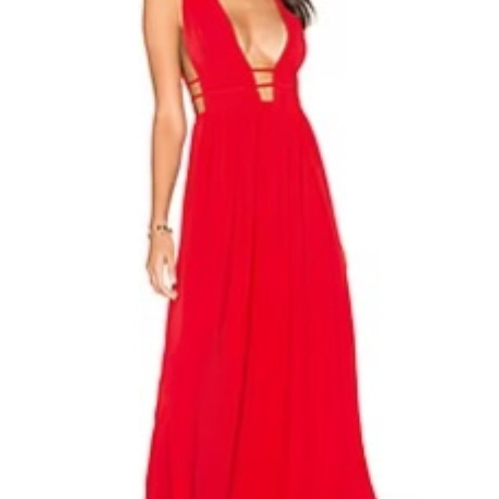SAYLOR x REVOLVE Ria Red Dress Size XS